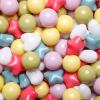 GOGOSO Ball Pit Balls,Plastics Balls for Ball Pit, Stars Hearts Shape for PastelBall for Toddlers Kids, Black+Gray+Gold,100pcs view 1