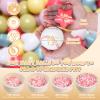 GOGOSO Ball Pit Balls,Plastics Balls for Ball Pit, Stars Hearts Shape for PastelBall for Toddlers Kids, Black+Gray+Gold,100pcs view 2
