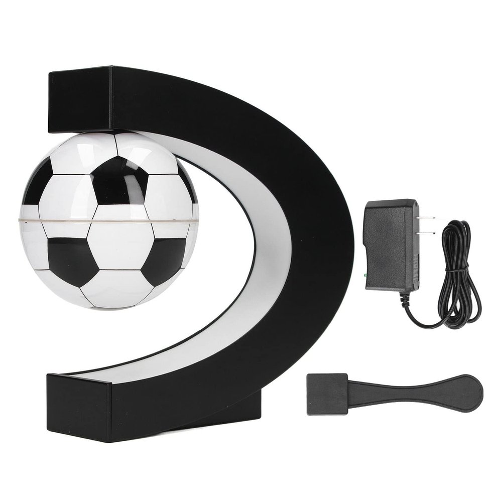 Xcello Magnetic Levitation Soccer with C Shape Base for Kids Magnetic Float Low Friction Levitating Soccer for Birthday 100240V (US)