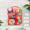 HYES Upgraded 5 in 1 Baby Walker and Activity Center for Baby Girl, Learning to Walk, Sit to Stand, Early Learning Push Toys for Infant 12 Months, Walking Toys Gift for Toddler Girls, Red view 3
