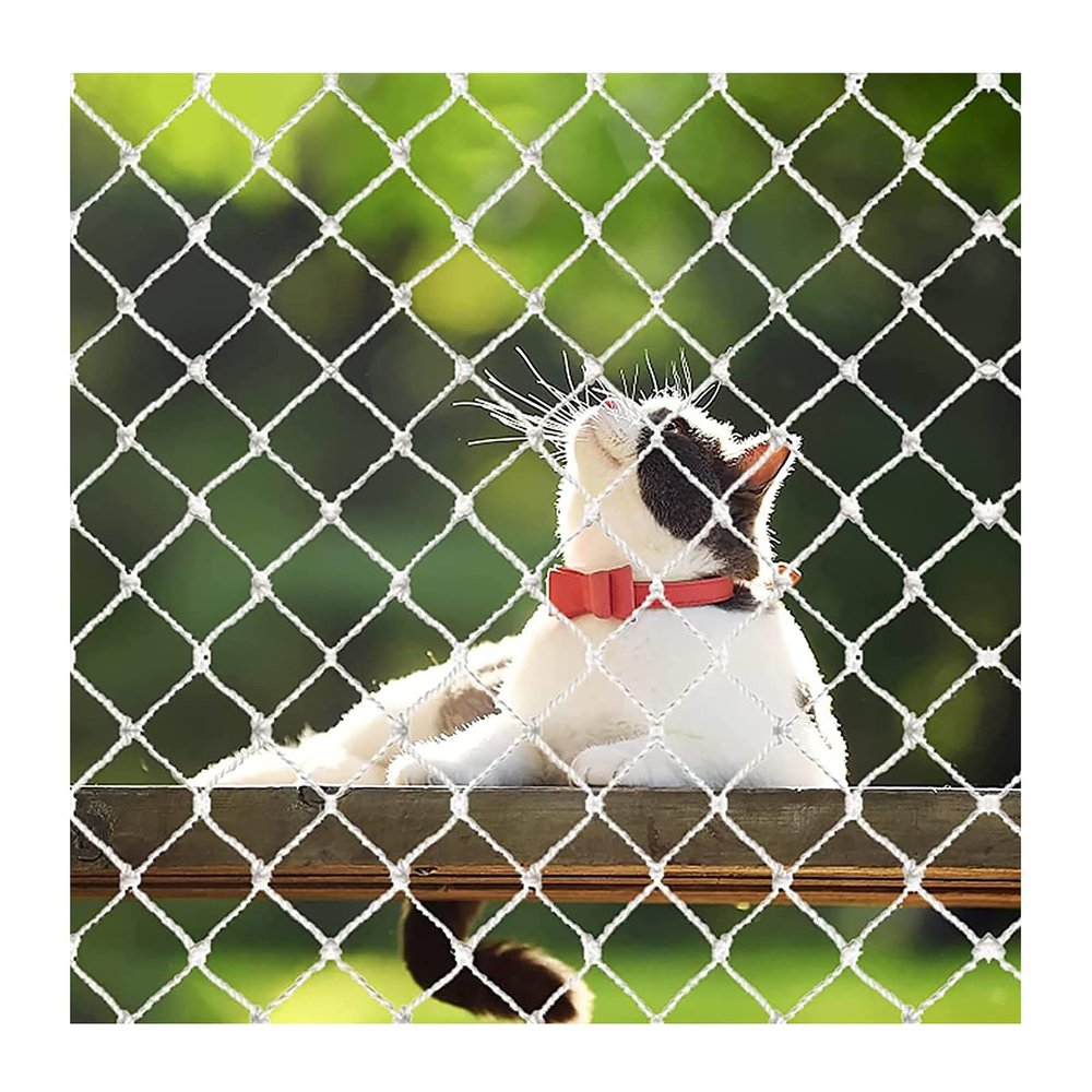 SCITOY Protective Net Building Safety Net Rope Net for Playground Stair Nylon High Altitude Anti-Fall Net Color : 5cm mesh, Size : 4x6m(13x20ft)