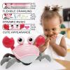 Pbooo Tummy Time Crawling Crab Baby Toy 3-6 Months Learning Walking Dancing Crab Toys for Babies 6-12 9-12 12-18 Months,Infant Toddler Development Toys Age 1-2 1st Birthday Gift view 2