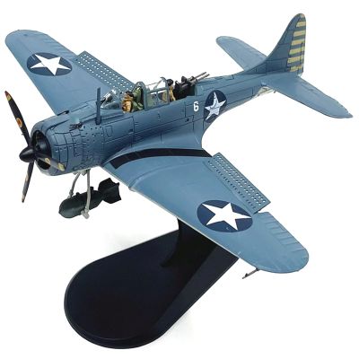 DAGIJIRD Alloy US SBD-3 Dive Bomber Fighter Model 1/72 Scale Simulation Military Airplane Model with Display Stand