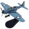 DAGIJIRD Alloy US SBD-3 Dive Bomber Fighter Model 1/72 Scale Simulation Military Airplane Model with Display Stand view 1
