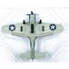 DAGIJIRD Alloy US SBD-3 Dive Bomber Fighter Model 1/72 Scale Simulation Military Airplane Model with Display Stand view 3