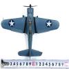 DAGIJIRD Alloy US SBD-3 Dive Bomber Fighter Model 1/72 Scale Simulation Military Airplane Model with Display Stand view 4