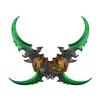 Arazi Warglaive of Azzinoth,All Metal Material, 12In/30Cm,Green 2pcs view 1