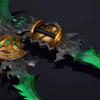 Arazi Warglaive of Azzinoth,All Metal Material, 12In/30Cm,Green 2pcs view 4
