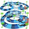 Track Car Toys, 269 PCS Racing Tracks Toy, Create A Frozen World Race Road, Flexible Tracks Playset & 2 PCS Cool Race Cars, Toddler Toys Birthday Gifts for Age 3 4 5 6 Year Old Boys Girls view 1