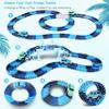 Track Car Toys, 269 PCS Racing Tracks Toy, Create A Frozen World Race Road, Flexible Tracks Playset & 2 PCS Cool Race Cars, Toddler Toys Birthday Gifts for Age 3 4 5 6 Year Old Boys Girls view 3