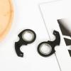 2pcs Keychain Spinner Fidget Toy, Portable Key Ring Spinner Metal Finger Spinning Key Chain Funny Key Holder Toys for Adult Men Women Kids (Black) view 3