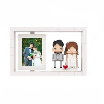 Generic Customizable Valentine's Day Gift - Personalized Full Body 2-Person Custom Brick Digital Mini Particle Block
