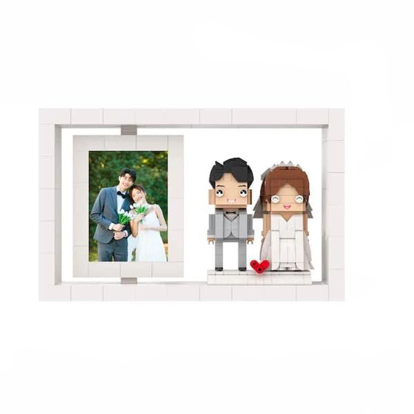 Generic Customizable Valentine's Day Gift - Personalized Full Body 2-Person Custom Brick Digital Mini Particle Block