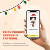 Generic Customizable Valentine's Day Gift - Personalized Full Body 2-Person Custom Brick Digital Mini Particle Block view 3