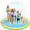 Thicken 94'' Splash Pad, Non-Slip Splash Pad for Kids and Dogs, Toddler Sprinkler Pool & Splash Play Mat, Summer Outside Water Toys Large Splash Pads for Kids Activity, Easy to Use/Clean view 1