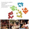 5 Pcs Waterproof Crystal Dices 25mm Transparent Dice 6 Sided Round Corner Crystal Dices Board Game Dices view 2