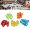5 Pcs Waterproof Crystal Dices 25mm Transparent Dice 6 Sided Round Corner Crystal Dices Board Game Dices view 4