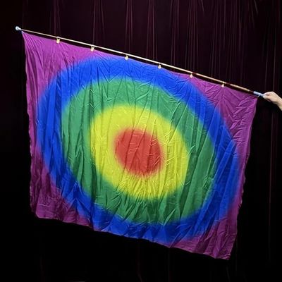 blue-ther Rainbow Silk Production Magic Tricks Multi-Color Flag Production Stage Gimmicks Accessories for Any Show Ending Prop for Magicians