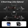 INJORA +4mm Diamond Axles with Lay Down Servo Mount & Links for 1/18 TRX4M(Black) view 4