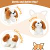 KSABVAIA Plush Saint Bernard Toy Puppy Electronic Interactive Dog - Walking, Barking, Tail Wagging, Stretching Companion Animal for Kids Toddlers view 2