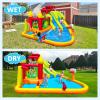MIRUNAIR Inflatable Bounce House with Slides, Inflatable Water Slide for Kids Backyard, Bounce Water Prak with Air Blower, Splash Pool, Water Cannon, Climbing Wall, Outdoor Backyard Water Park view 2