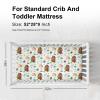 Animals Trees Floral Spring Baby Crib Sheets for Boys Girls 52"x28" Cute Bear Bunny Hedgehog Fox Soft Breathable Unisex Baby Nursery Bed Sheets for Standard Crib and Toddler Mattresses view 3