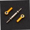 Toyvian 6pcs Adjustable Pull Rod for Rc Steering Suspension Linkage Upgrade for Redcat Hsp Racing Trucks Yellow view 2