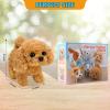 KSABVAIA Plush Teddy Toy Puppy Electronic Interactive Dog - Walking, Barking, Tail Wagging, Stretching Companion Animal for Kids Toddlers view 2
