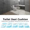50Pcs Disposable Toilet Seat Cover, Multifunctional Toilet Covers Disposable Lightweight Disposable Plastic Toilet Seat Cover Portable Public Toilet Seat Covers view 2