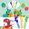Cartoon Bubble Toys for Kids,Small Bubble Wands Bulk,9 Pack Mini Bubble Sticks with Bubble Solution for Holiday Birthday Party Favors,Classroom Prizes,Outdoor Activity (Dinosaur Designs) view 3
