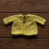 Waldorf Doll Yellow Cardigan for 16-14 inch Dolls | Hand Knitted Wool Doll Cardigans view 3
