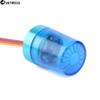 Chanmoo 1/10 1/14 RC Car Led Flash Lights Police OD 9MM Multi-Function 360 Degree Rotating Flashing Lamp for 1:10 RC Off Road Car 1:14 Tamiya Tractor RC Engineering Truck 2PCS (Blue OD9mm) view 3