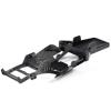 HooCrawler H4 1/10 Carbon LCG Chassis Kit with Injection Molded Rear Trunk Bucket, Sliders Delrin Skid Plate, Dual Servo Mount for SCX10 AR44 AR45 Capra F9 TRX4 view 1