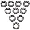 NHX RC Ceramic Ball Bearings 5x8x2.5mm, 10 pcs, Metal Shielded view 1