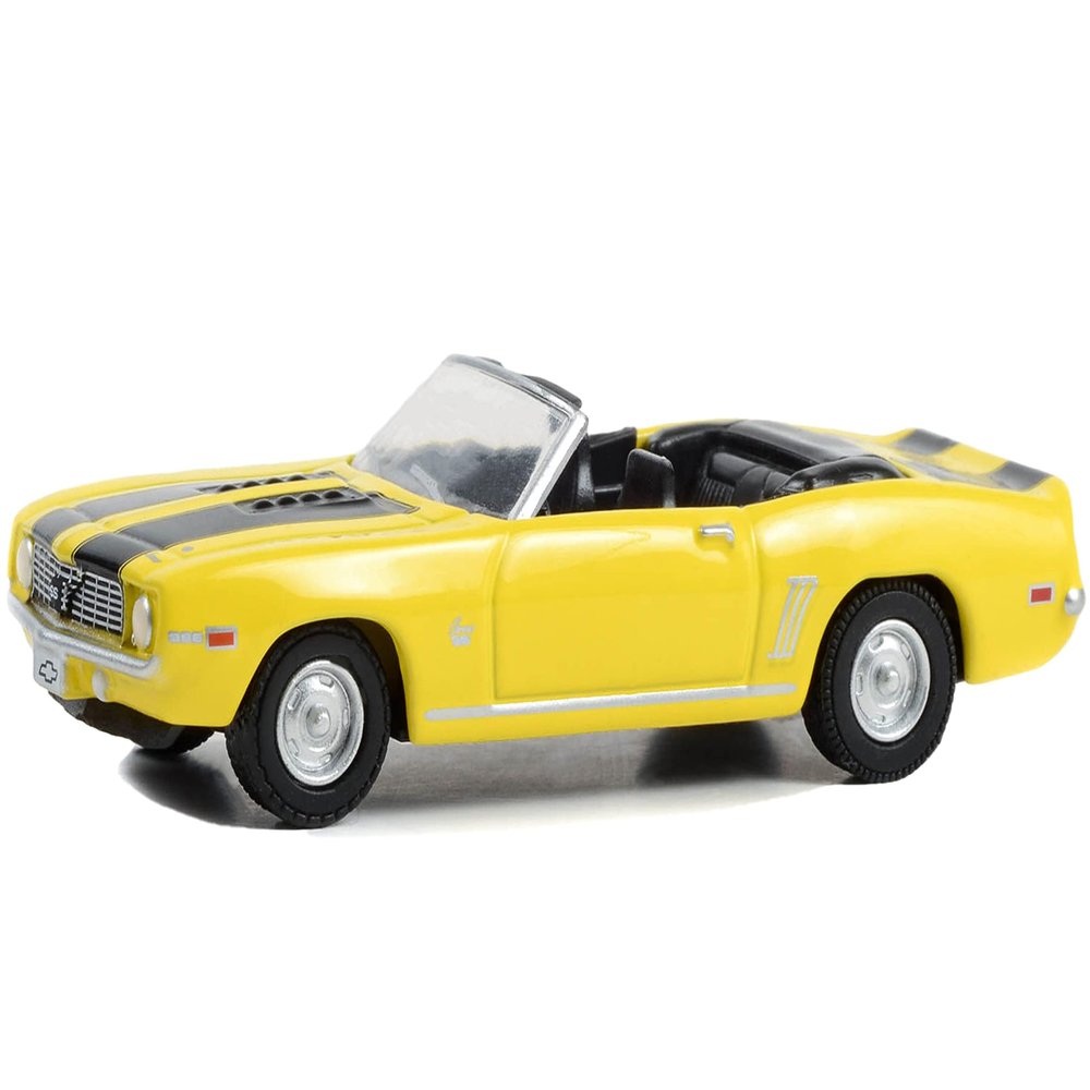 1969 Chevy Camaro SS Convertible Yellow w/Black Stripes 17th Annual Woodward Dream Cruise (2011) 1/64 Diecast Model Car by Greenlight 37280 B