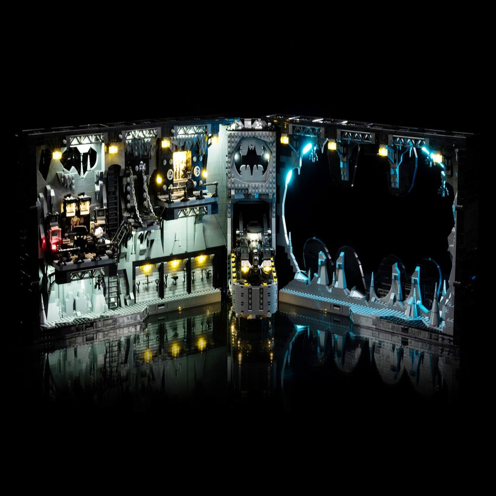 Brick Loot LED Lighting Kit for Batcave Shadow Box 76252 USB Powered, Easy Installation, Custom Display Lighting Upgrade for Batman Fans and Collectors (Model Not Included)