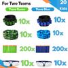 wishery Accessories for Nerf Party Supplies -20 Sets. Kids Birthday Favors Bulk Pack with Darts, Glasses, Masks, and Wristbands for Boys Birthday Parties and Nerf War Teams view 2