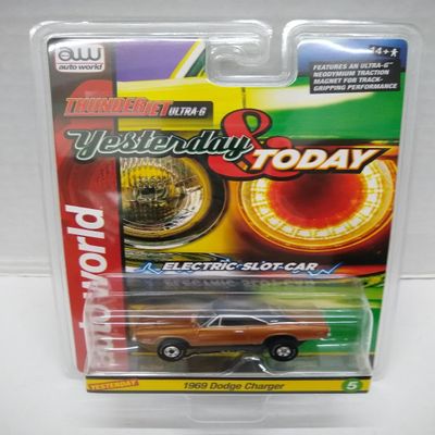 Auto World SC400-5B Yesterday & Today Series 1969 Charger HO Scale Electric Slot Car - Bronze