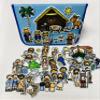 Story of Jesus Felt Figures & Flannel Board 5 Stories Birth Crucifixion Miracles Parables Good Shepherd 63 Pieces Nativity Easter view 2