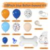 118pcs Blue & Orange 4th Birthday Balloon Garland Kit, Dog Paw Balloons Birthday Party Supplies Decorations view 4