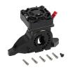 NINFE Upgrade Parts Compatible with TRX-4 1PCS Aluminum Alloy Motor Mount Heat Sink with Cooling Fan for 1/10 RC Crawler Car #8290 (Color : Black) view 2
