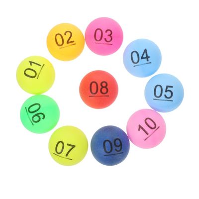 Abaodam 30pcs Party Game Balls Plastic Numbered Balls Small Game Props Party 1-30