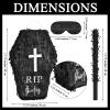 40th Birthday piatas with Stick Blindfold Death to My 30s piatas 16" x 12" Rip Thirties Funeral Tombstone for 40th Birthday Party Decorations Photo Prop Anniversary view 2