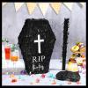 40th Birthday piatas with Stick Blindfold Death to My 30s piatas 16" x 12" Rip Thirties Funeral Tombstone for 40th Birthday Party Decorations Photo Prop Anniversary view 3