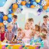 117Pcs Blue Birthday Party Supplies Balloons Garland Kit,White Dog Paw Balloons Arch for Blue Theme Happy Birthday Party Decorations view 2