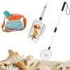 Hokoad 3Pcs Shelling Tools for Beach Include Beach Mesh Shovel, Sand Sifter with Extra Long Adjustable Handle and Mesh Beach Bag, Collecting Shells Beach Toys or Kids Girls Boys(3Pcs) view 1