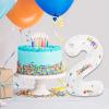 118pcs Blue & Orange 2nd Birthday Balloon Garland Kit, Dog Paw Balloons Birthday Party Supplies, DIY Blue Theme Party Decorations view 3