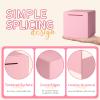 6" Piggy Bank for Adults for 2026 Savings, Must Break to Open Adult Piggy Bank for Cash, Interactive DIY Assembly Unopenable Money Savings Box (Pink) view 3