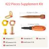 ZLemma Cardboard Construction Tool Kit 422 Pieces -Educational Toys for at-Home Play + Classroom Learning | Reusable Cardboard Tools for Kids view 2