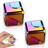 2 Pc Fidget Spinner Toys Cube Adults, Easter Basket Stuffers for Teens Metal EDC Cool Desk Gadgets Office Toys Small Anxiety Figette Sensory Toy, ADHD Tool Fingears Figet Stress Valentine Gift For Boy view 1